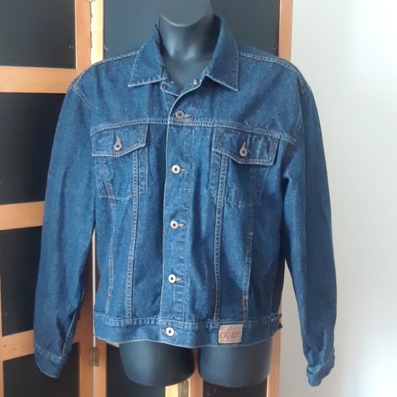 TAKE 1/2 OFF VINTAGE AUTHENTIC GUESS DENIM JACKET - Picture 1 of 16